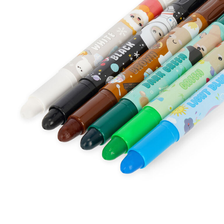 Set de 12 Crayons Gras Rotatifs Teddy Bear I LEGAMI