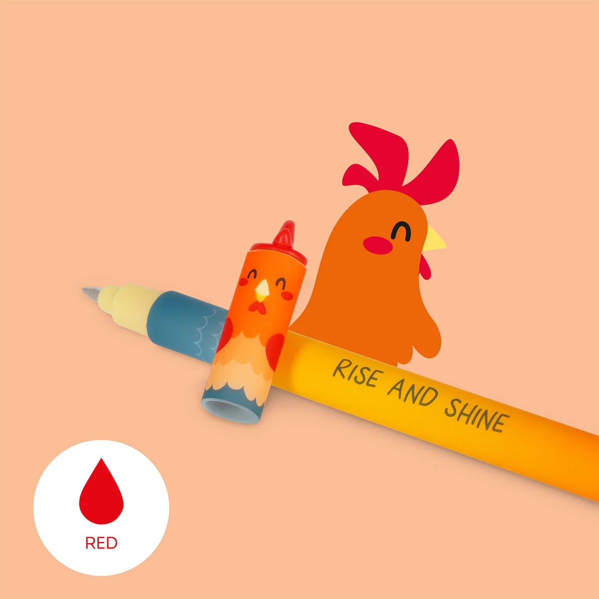 Set de 4 Stylos Gel Effaçable « Ferme »