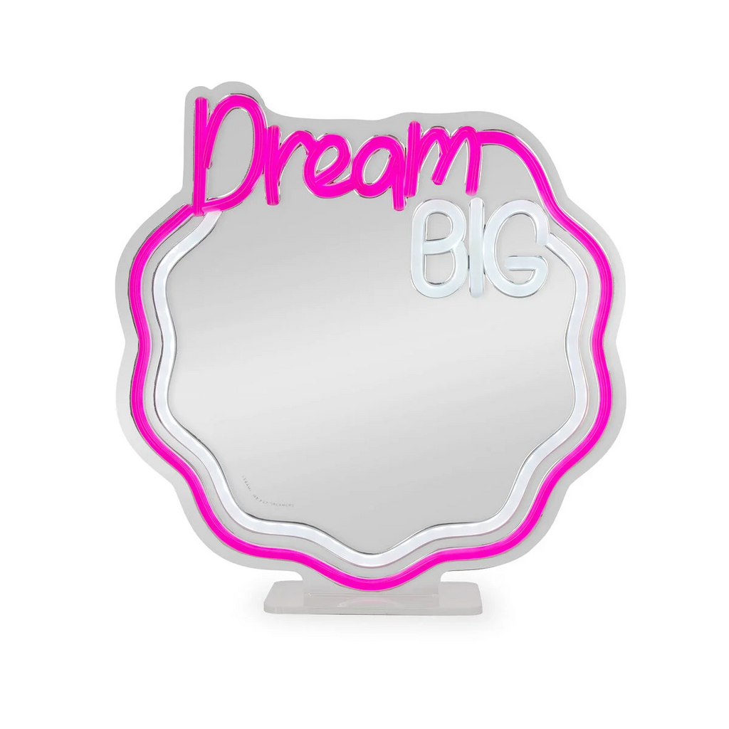 Miroir Lampe Led Effet Néon Dream Big