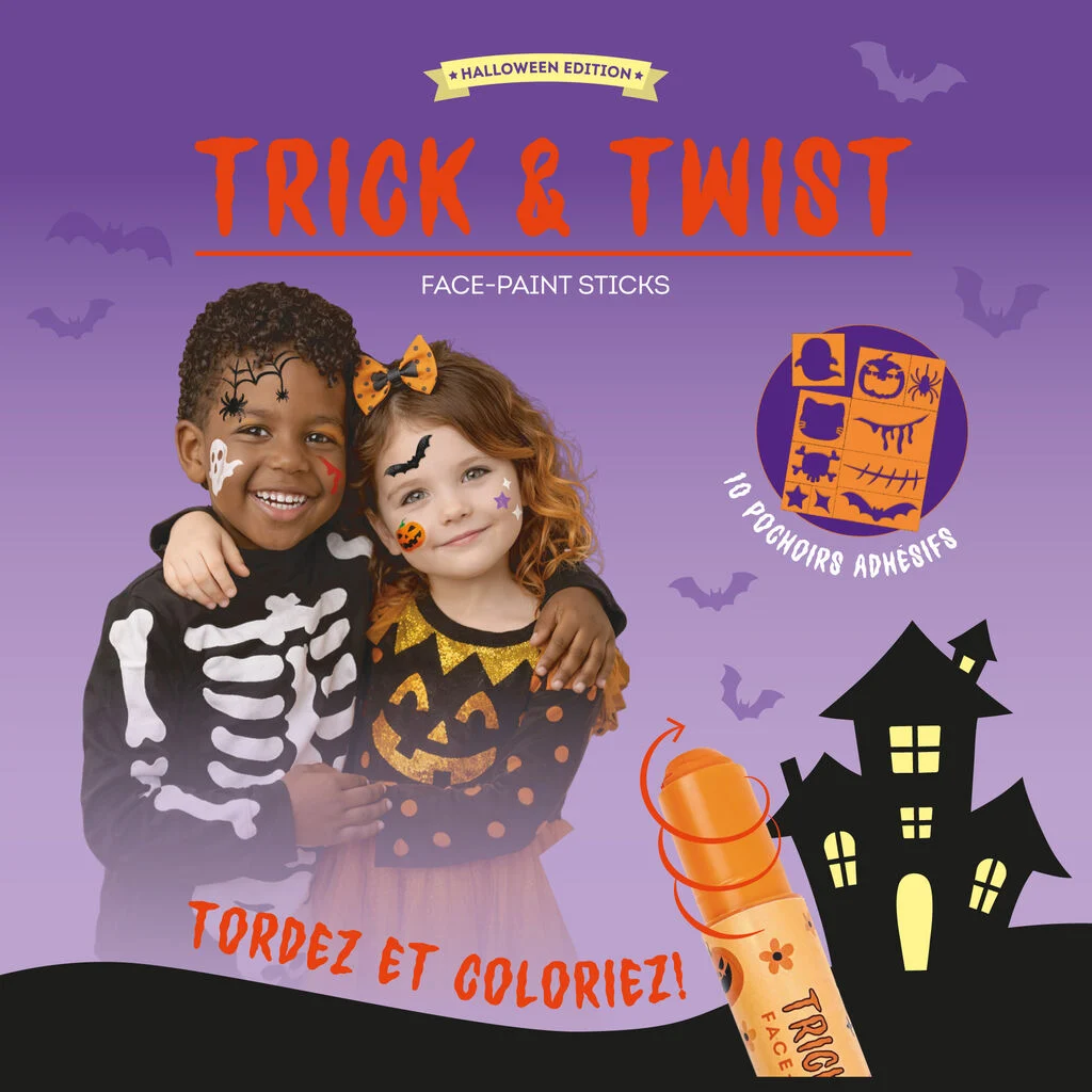 Set de 6 Crayons de Maquillage pour le Visage Halloween I LEGAMI