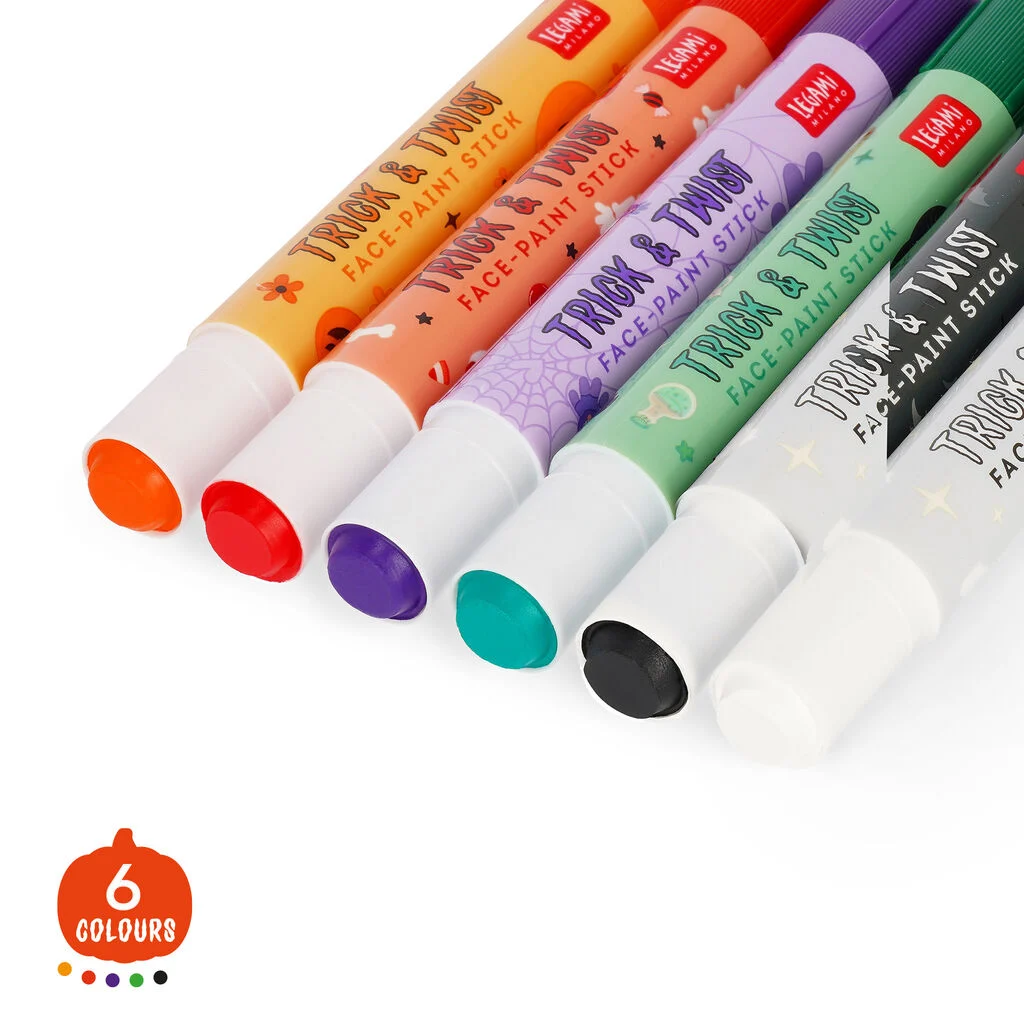 Set de 6 Crayons de Maquillage pour le Visage Halloween I LEGAMI