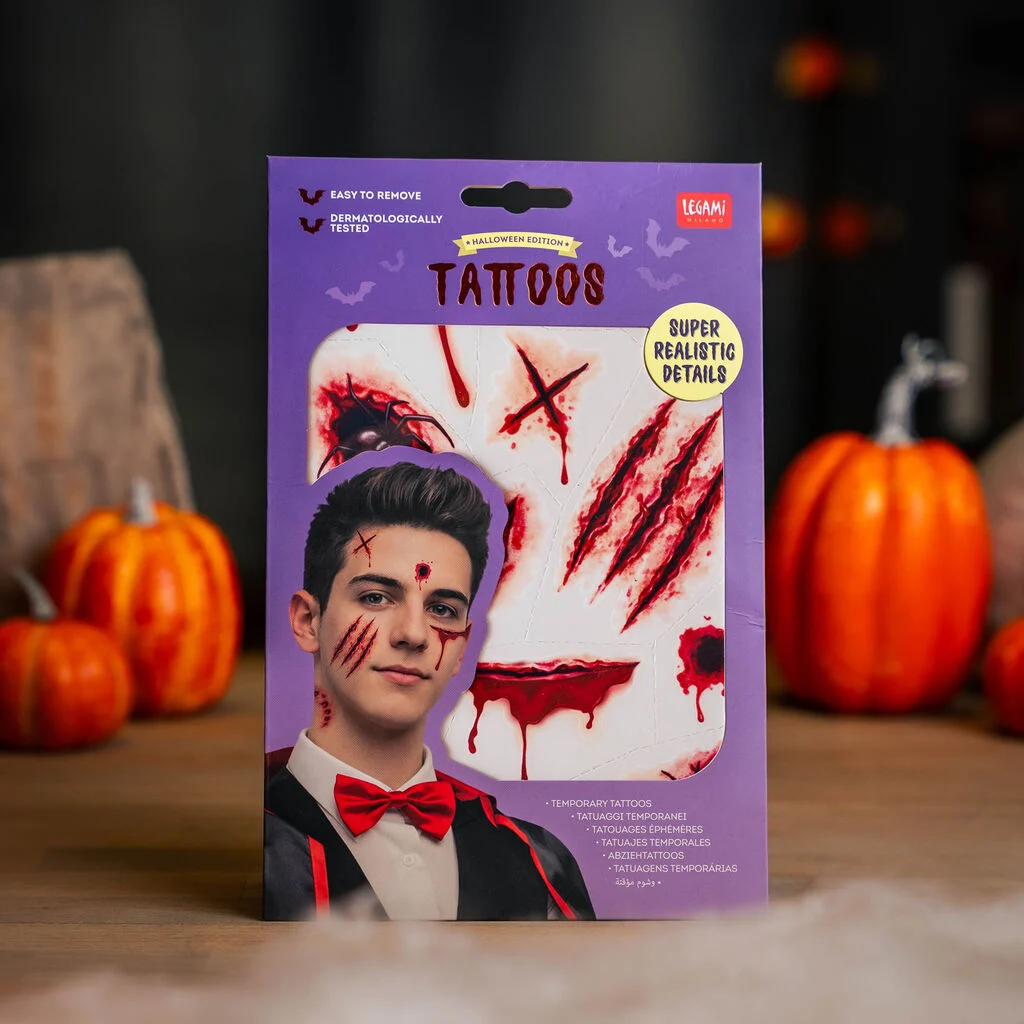 Tatouages Éphémères Visage et Corps Halloween I LEGAMI
