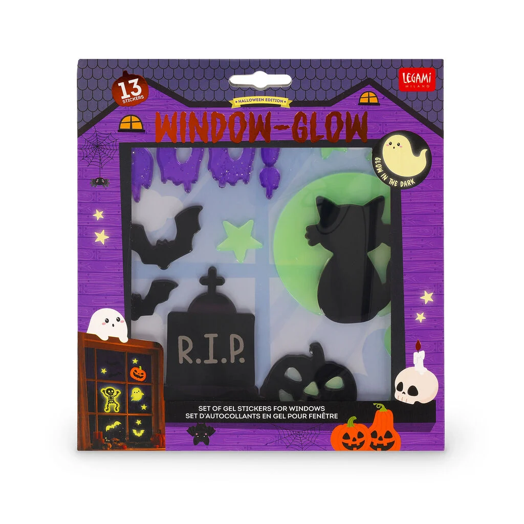 Set d’autocollants en Gel pour fenêtre Halloween I LEGAMI
