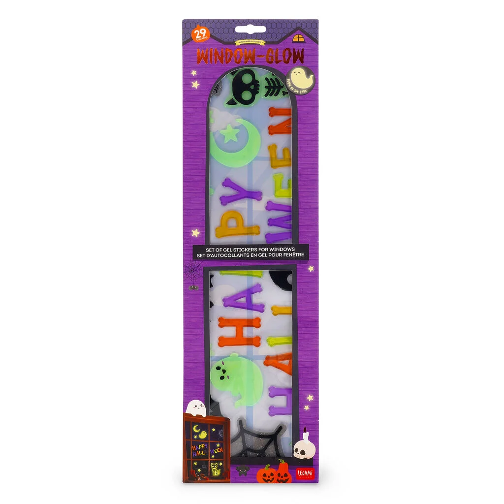 Set d’autocollants en Gel pour fenêtre Halloween I LEGAMI