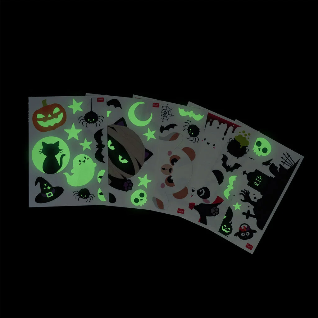 Set de 35 autocollants électrostatique pour fenêtres  Halloween I LEGAMI