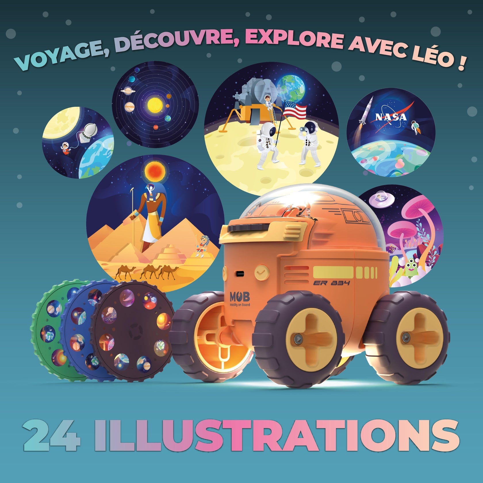Projecteur d'histoire - Space rover Explorer I MOB