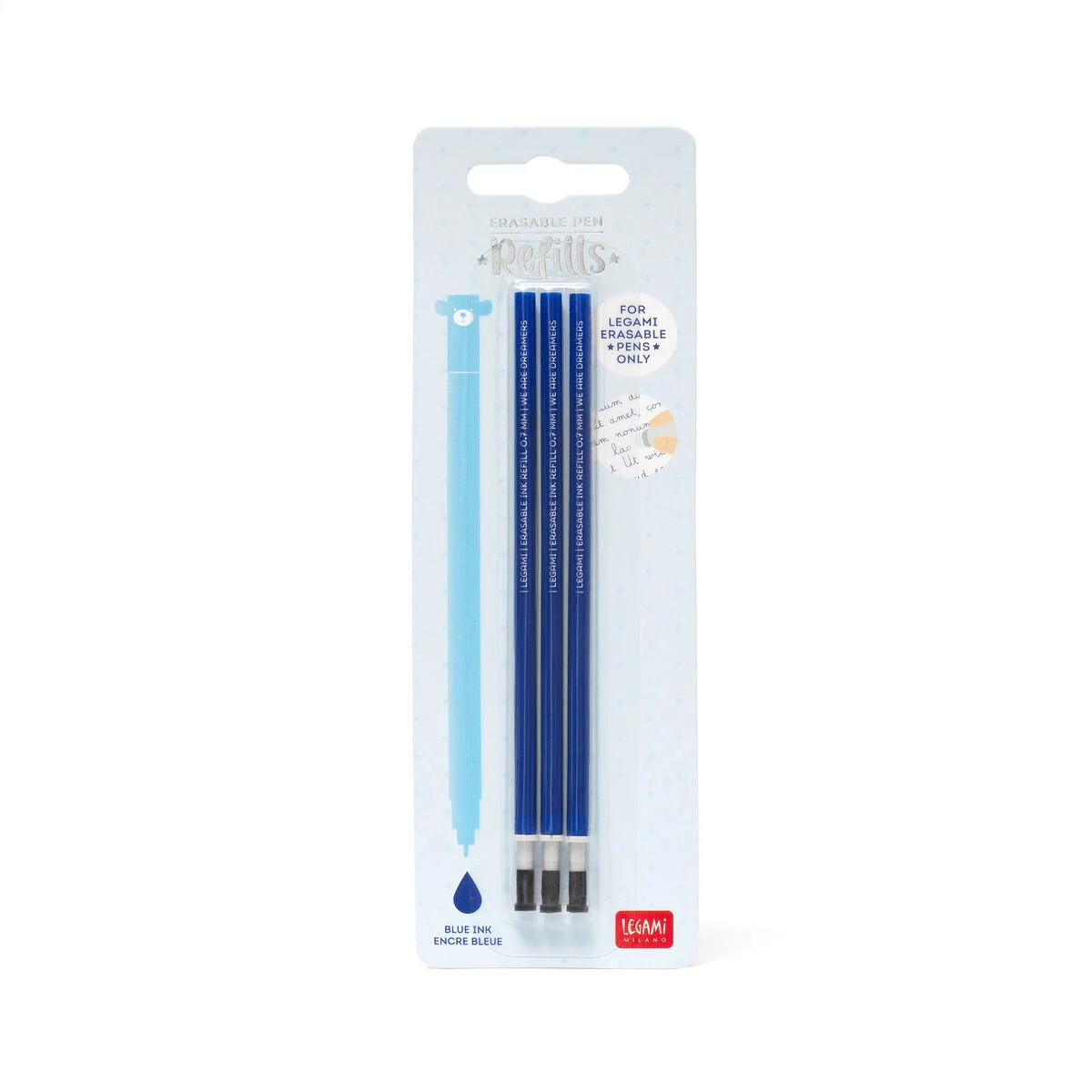 Set de 3 recharges pour stylo à encre gel effaçable I LEGAMI