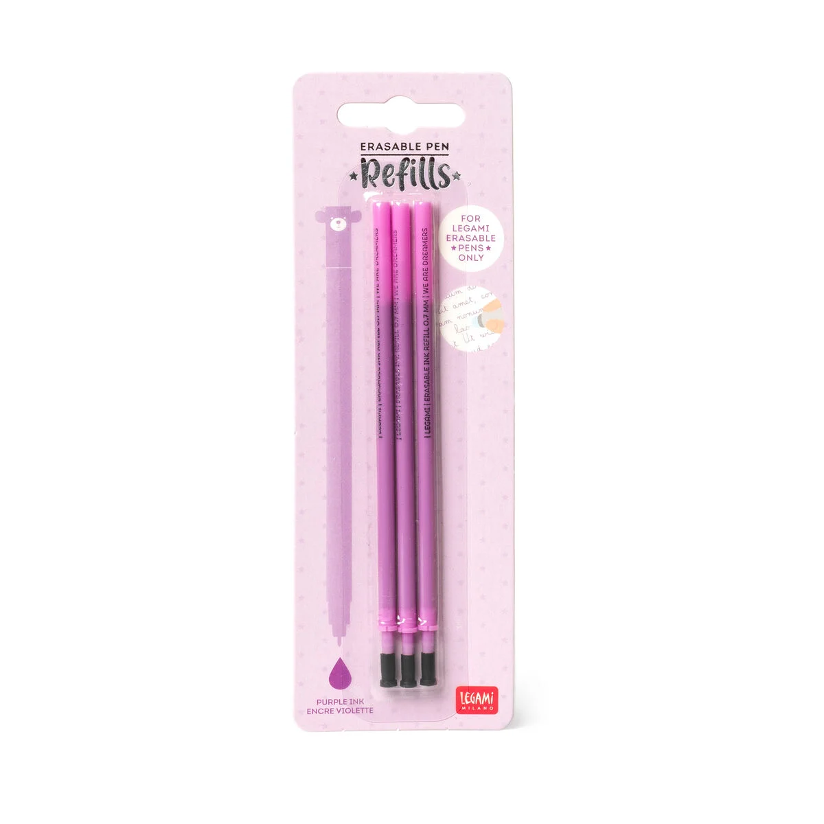 Set de 3 recharges pour stylo à encre gel effaçable I LEGAMI