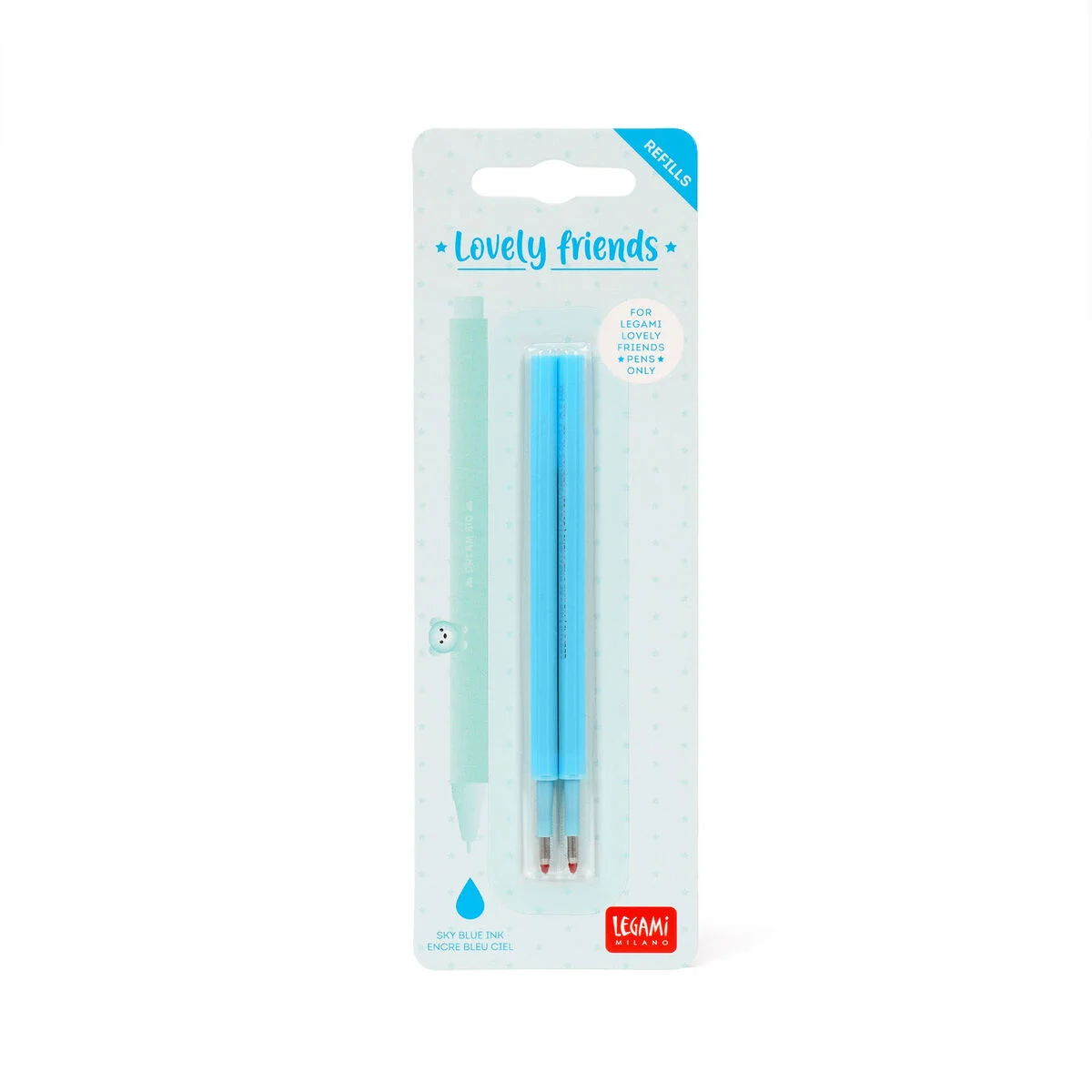 Set de 2 recharges pour stylo à encre gel lovely friends I LEGAMI
