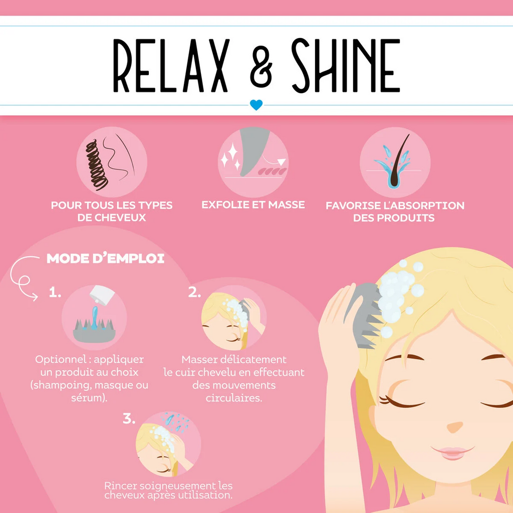 Brosse pour cuir chevelu et shampoing I LEGAMI