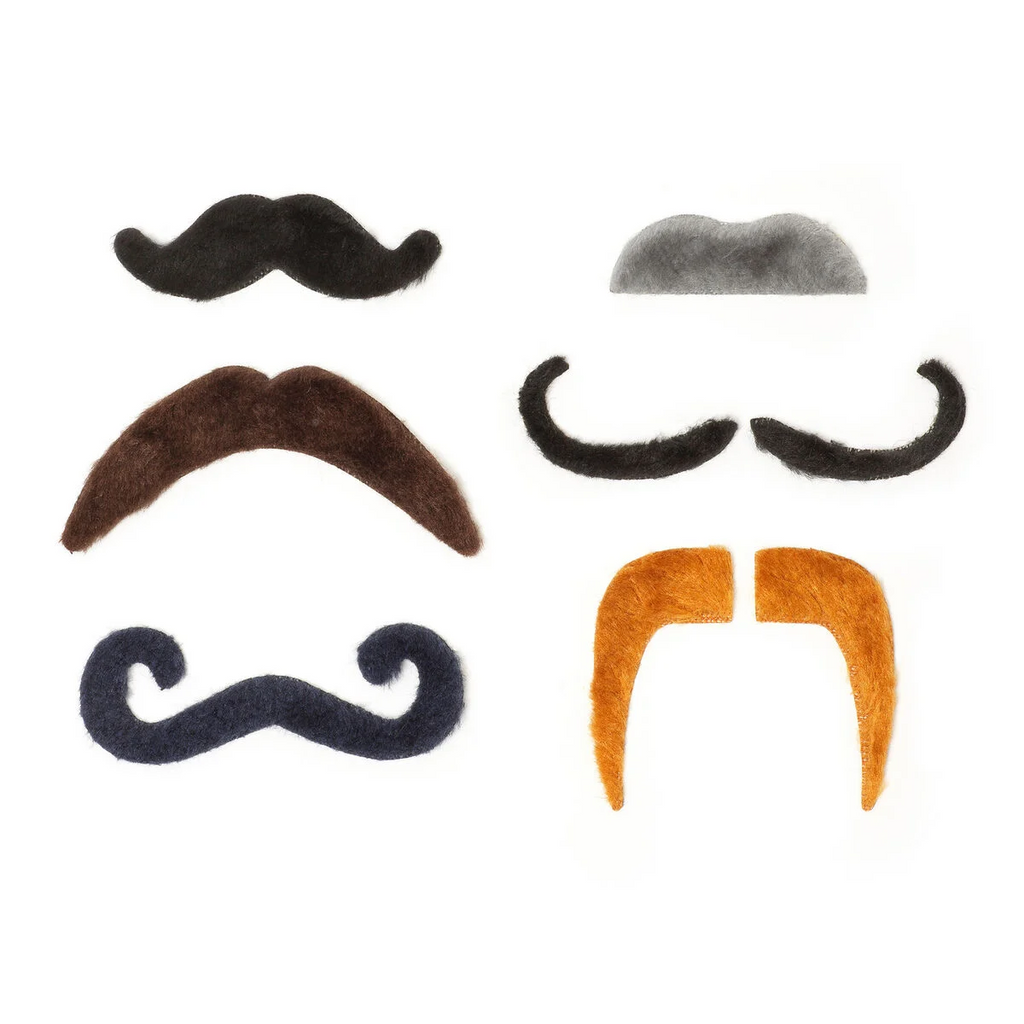 Set de 6 fausses moustaches autocollantes LOL I LEGAMI