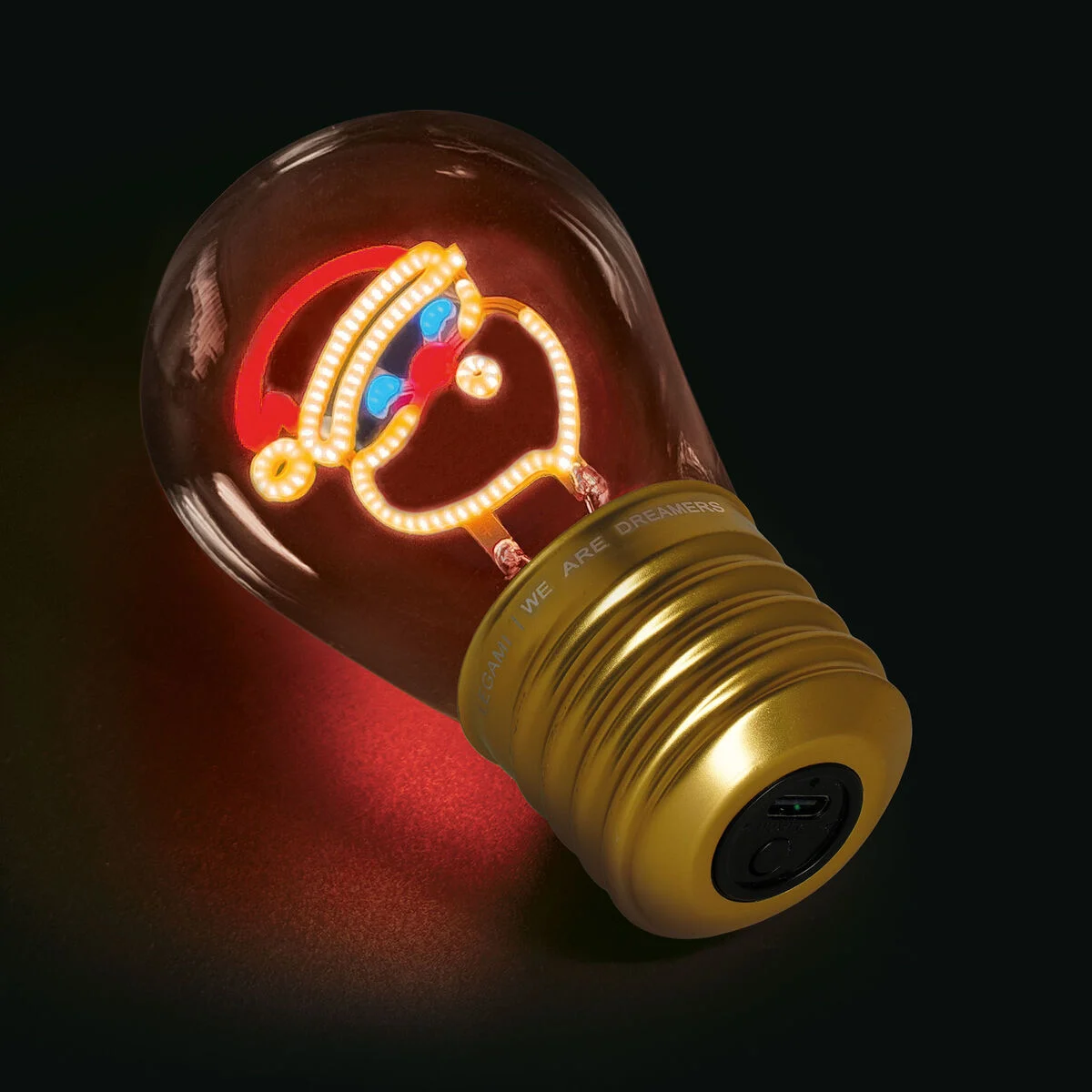 Lampe décorative de table en forme d'ampoule I Collection Noël LEGAMI