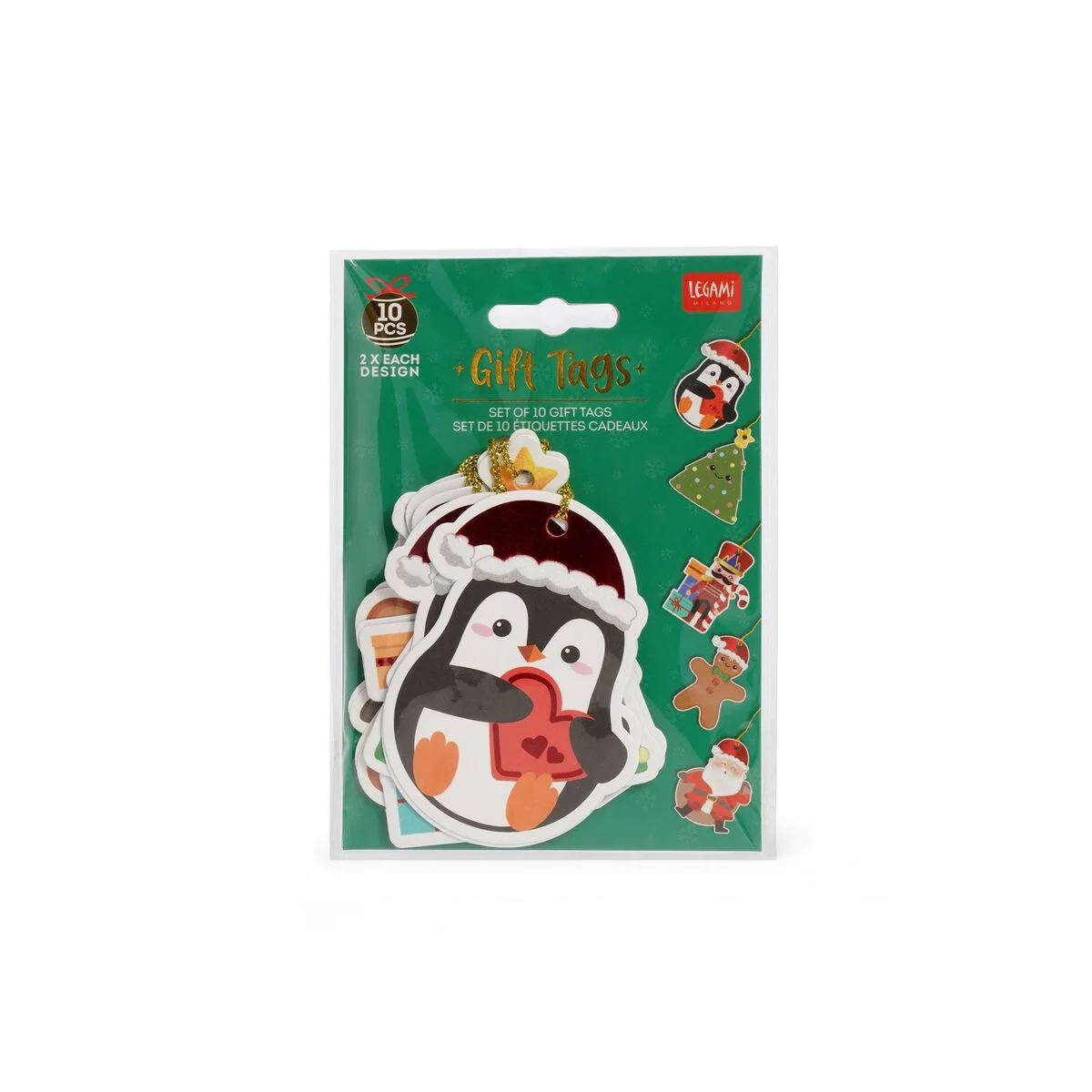 Set de 10 étiquettes cadeaux I Collection Noël LEGAMI