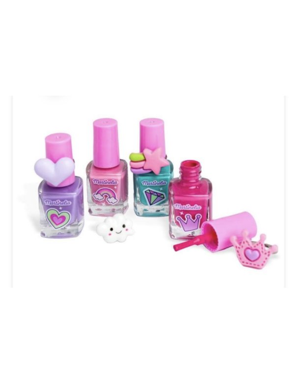 Coffret 4 vernis à ongles & Bagues MARTINELIA