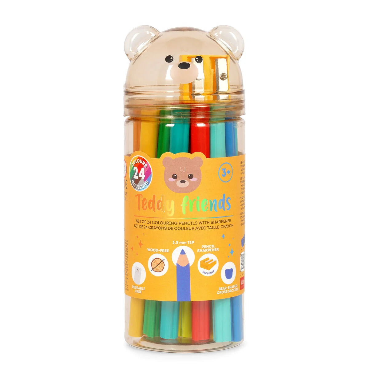 Set de 24 crayons couleurs + taille crayon I LEGAMI